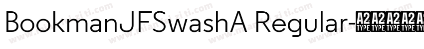BookmanJFSwashA Regular字体转换